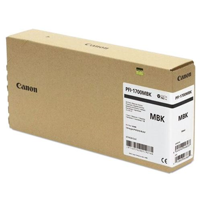 Canon PFI-1700 MBK Serbatoio inchiostro colore Nero opaco capacità 700ml per imagePROGRAF PRO-2000  PRO-4000  PRO-4000S e PRO-6000S
