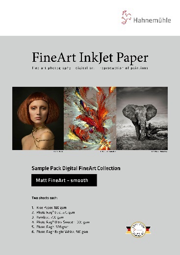 Hahnemuhle FineArt pack test A4 Matte Smooth
